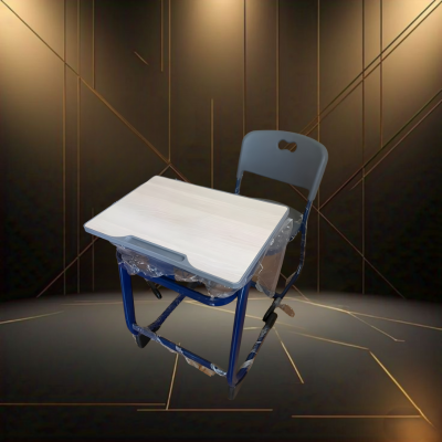 Single Seater School Chair with Table , Ply. Iron and Plastic