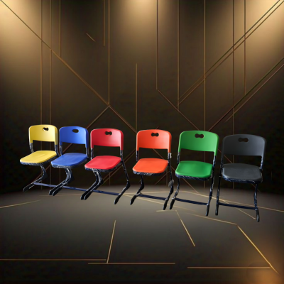 school or stadium chair iron with plastic