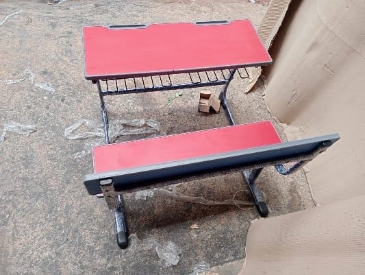 2 seater school chair ply and iron - Image 2