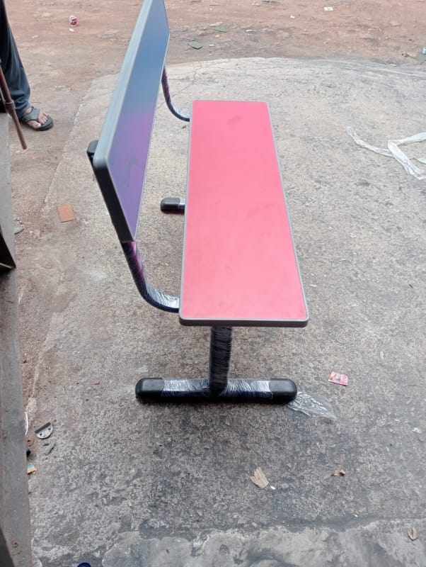 2 seater school chair ply and iron - Image 3