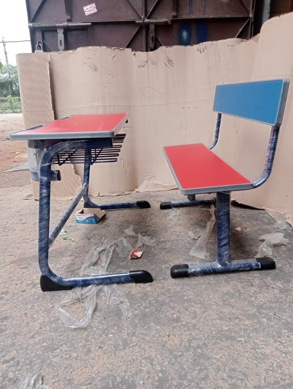 2 seater school chair ply and iron - Image 4